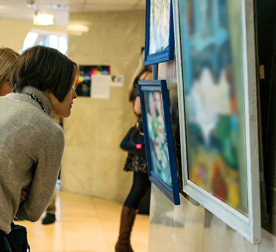 Visite de galeries d-art